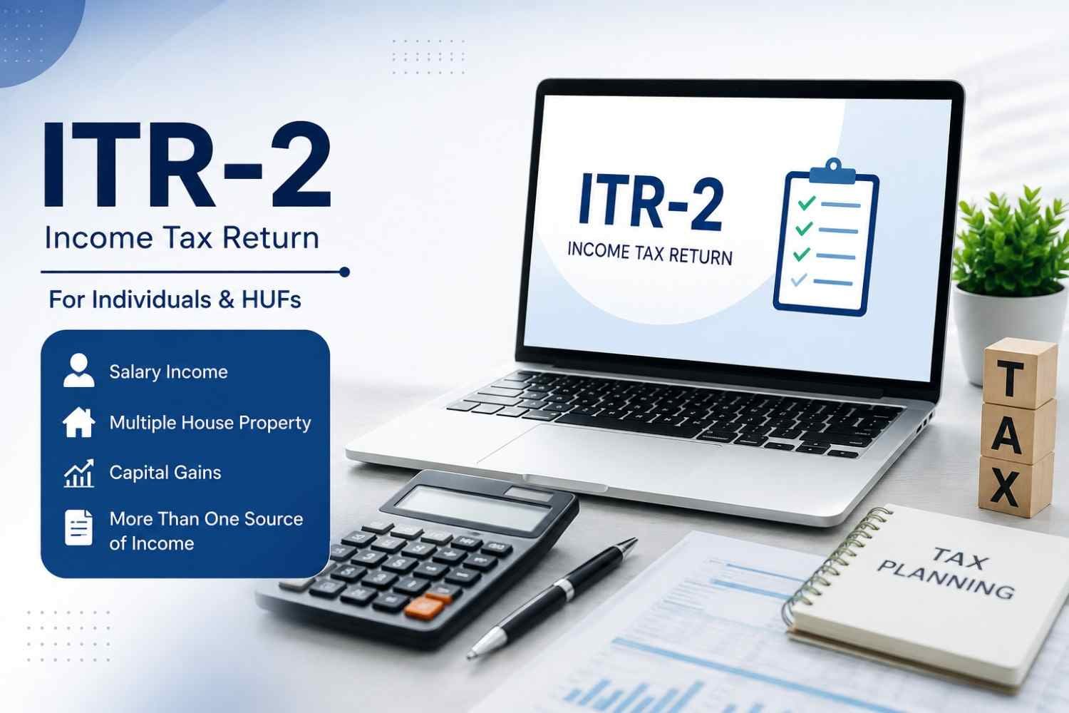 ITR-2 return filing documents and consultation